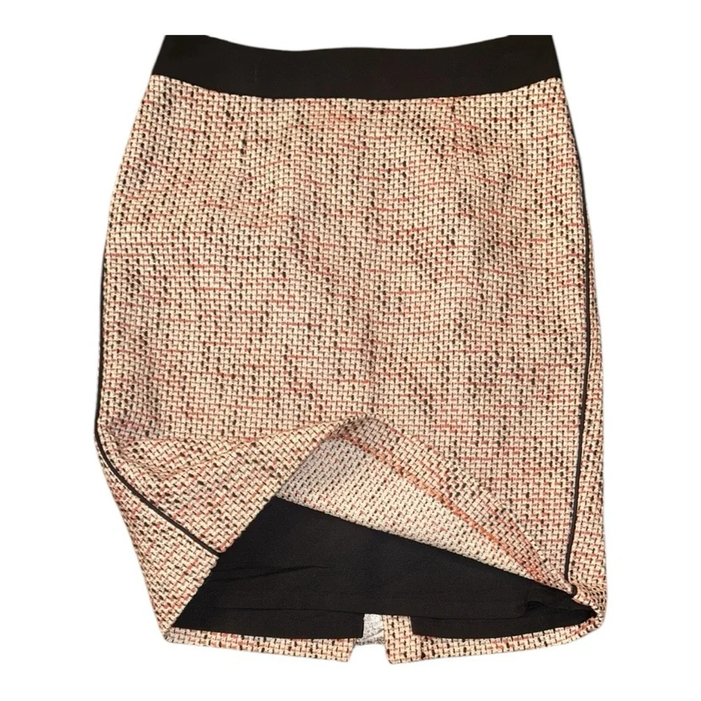Talbots Woven Tweed Pencil Skirt in Blood Orange Size 0 Petite - Picture 6 of 9